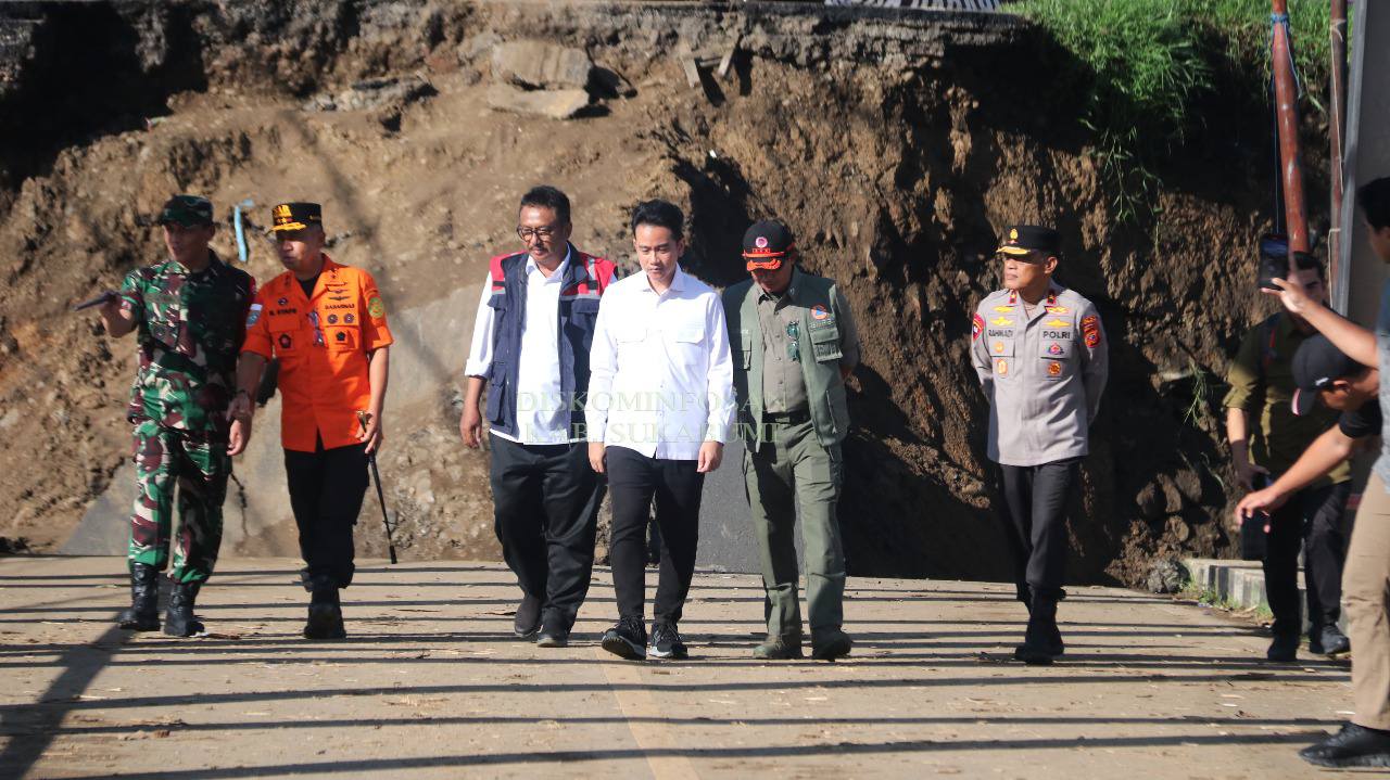 Wapres Gibran Tinjau Jembatan Putus dan Banjir di Sukabumi, Janjikan Percepatan Perbaikan